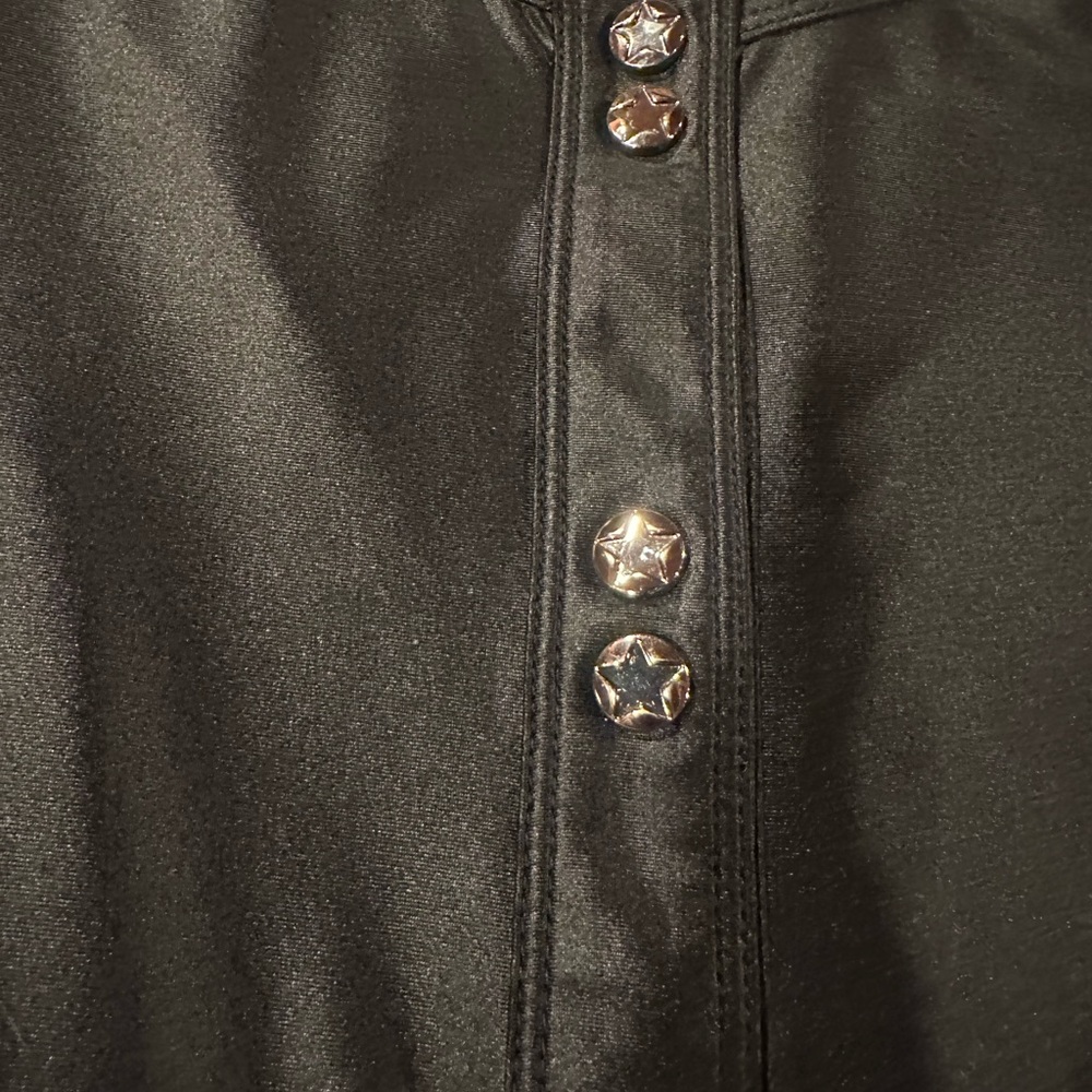 Nina Ricci Black Long-Sleeve Snap-Front Bodysuit - Picture 8 of 9